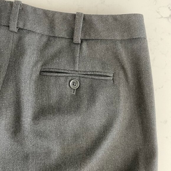 Brooks Brothers Caroline Fit Poly Viscose Blend Trousers Charcoal Grey Sz 6 - Picture 7 of 12